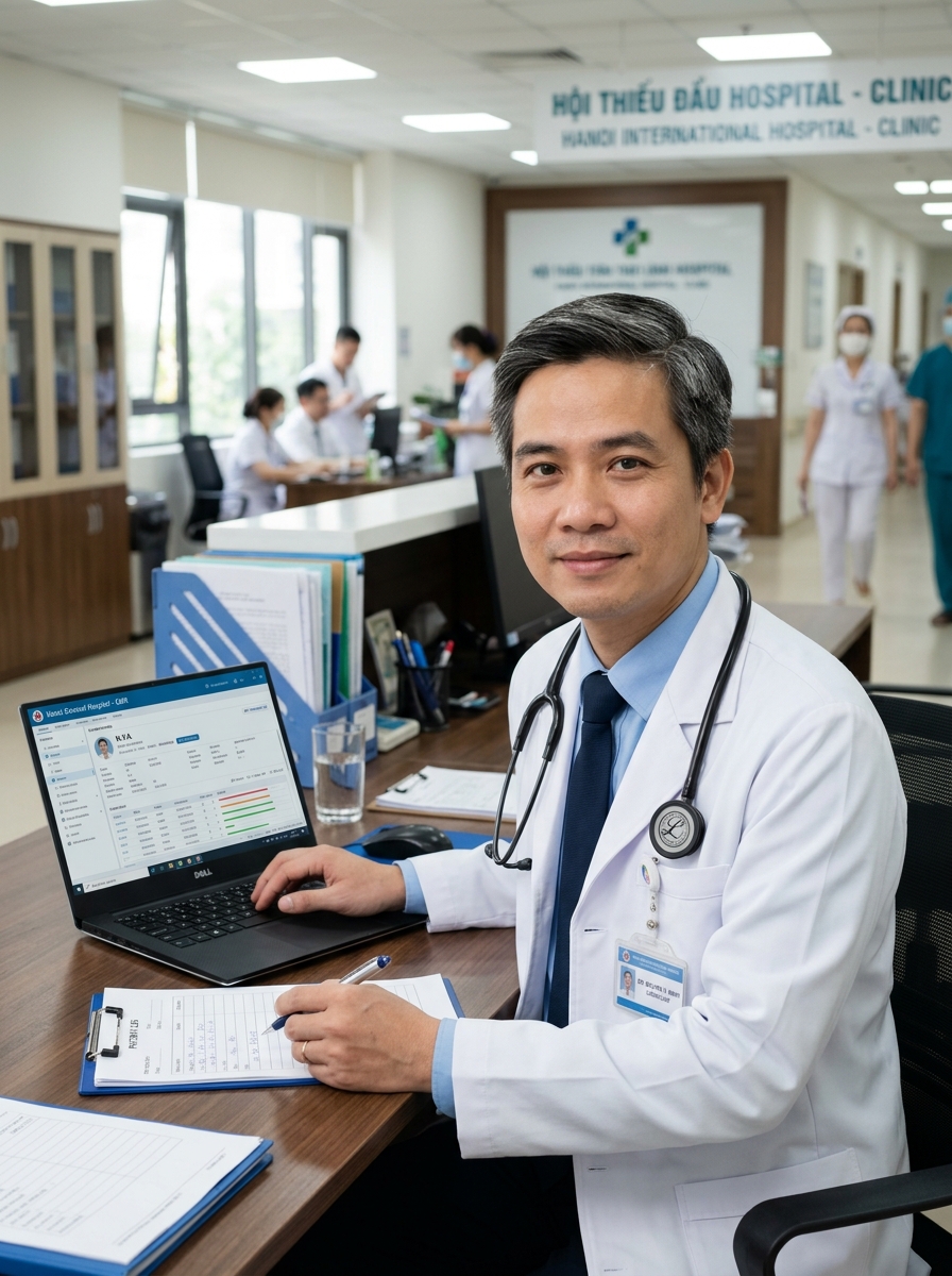 Vietnamese physician using EPFA